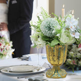 Maxbell Metal Flower Vase for Wedding Centerpiece for Birthday Living Room Party Antique Gold