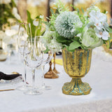 Maxbell Metal Flower Vase for Wedding Centerpiece for Birthday Living Room Party Antique Gold