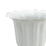 Maxbell Metal Flower Vase for Wedding Centerpiece for Birthday Living Room Party White