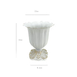 Maxbell Metal Flower Vase for Wedding Centerpiece for Birthday Living Room Party White