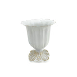 Maxbell Metal Flower Vase for Wedding Centerpiece for Birthday Living Room Party White