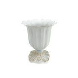 Maxbell Metal Flower Vase for Wedding Centerpiece for Birthday Living Room Party White