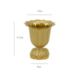 Maxbell Metal Flower Vase for Wedding Centerpiece for Birthday Living Room Party Gold