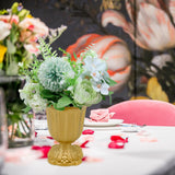 Maxbell Metal Flower Vase for Wedding Centerpiece for Birthday Living Room Party Gold