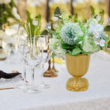 Maxbell Metal Flower Vase for Wedding Centerpiece for Birthday Living Room Party Gold