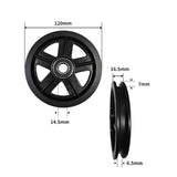 Maxbell 2x Durable Sliding Barn Door Pulleys Roller Wheels Hardware Door Runner