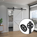 Maxbell 2x Durable Sliding Barn Door Pulleys Roller Wheels Hardware Door Runner