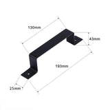 Maxbell Carbon Steel Barn Door Handle with Screws for Living Room Kitchen Shed