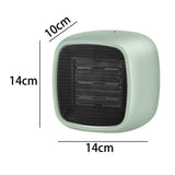 Maxbell Mini Personal Heater 800W PTC Ceramic Home Bedroom Green