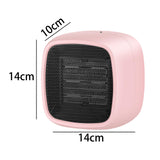 Maxbell Mini Personal Heater 800W PTC Ceramic Home Bedroom Pink