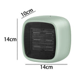 Maxbell Space Heater PTC Ceramic Portable Adjustable for Indoor Desktop Office Green