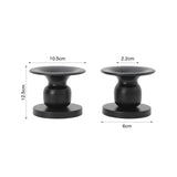 Maxbell Nordic Style Pillar Candle Holder Metal Candlestick for Dining Room Desktop