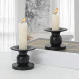 Maxbell Nordic Style Pillar Candle Holder Metal Candlestick for Dining Room Desktop