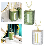 Maxbell Wall Mounted Tissue Box Paper Box for Night Stand  Green Elk
