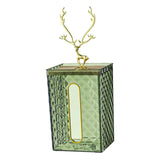 Maxbell Wall Mounted Tissue Box Paper Box for Night Stand  Green Elk