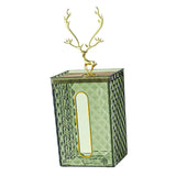 Maxbell Wall Mounted Tissue Box Paper Box for Night Stand  Green Elk