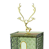 Maxbell Wall Mounted Tissue Box Paper Box for Night Stand  Green Elk