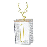 Maxbell Wall Mounted Tissue Box Paper Box for Night Stand Transparent Elk
