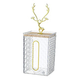 Maxbell Wall Mounted Tissue Box Paper Box for Night Stand Transparent Elk