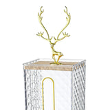 Maxbell Wall Mounted Tissue Box Paper Box for Night Stand Transparent Elk