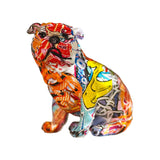 Maxbell Modern Dog Sculptures Artwork for Living Room Wine Cabinet Decoration Graffiti