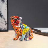 Maxbell Modern Dog Sculptures Artwork for Living Room Wine Cabinet Decoration Graffiti