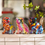 Maxbell Modern Dog Sculptures Artwork for Living Room Wine Cabinet Decoration Graffiti
