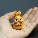 Maxbell Rabbit Statue Bunny Figurine Sculpture for Photography Props Car Decoration