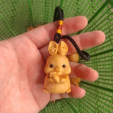 Maxbell Rabbit Statue Bunny Figurine Sculpture for Photography Props Car Decoration