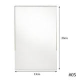 Maxbell 3x Photo Props Decorative Mirror Plate Mirror Reflection Board Reflector 14cmx21cm