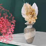 Maxbell Natural Dried Wedding Flower Livingroom Home Boho Dried Pampas Grass Bouquet Silver