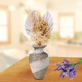 Maxbell Natural Dried Wedding Flower Livingroom Home Boho Dried Pampas Grass Bouquet Silver