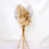 Maxbell Natural Dried Wedding Flower Livingroom Home Boho Dried Pampas Grass Bouquet Silver