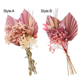 Maxbell Real Dried Palm Leaves Bouquet Leaves Dried Flower for Party Style A