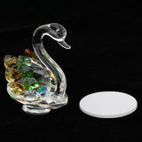 Maxbell Maxbell Statues Sculptures Birthday Anniversary Party Swan Crystak Figurines Home Green Yellow
