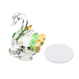 Maxbell Maxbell Statues Sculptures Birthday Anniversary Party Swan Crystak Figurines Home Green Yellow