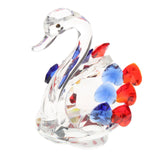Maxbell Maxbell Statues Sculptures Birthday Anniversary Party Swan Crystak Figurines Home Blue Red