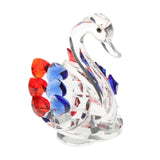 Maxbell Maxbell Statues Sculptures Birthday Anniversary Party Swan Crystak Figurines Home Blue Red