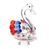 Maxbell Maxbell Statues Sculptures Birthday Anniversary Party Swan Crystak Figurines Home Blue Red