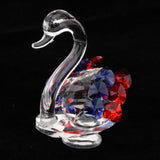 Maxbell Maxbell Statues Sculptures Birthday Anniversary Party Swan Crystak Figurines Home Blue Red