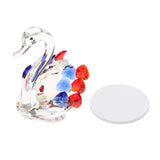 Maxbell Maxbell Statues Sculptures Birthday Anniversary Party Swan Crystak Figurines Home Blue Red