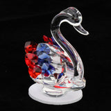 Maxbell Maxbell Statues Sculptures Birthday Anniversary Party Swan Crystak Figurines Home Blue Red