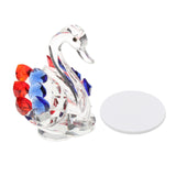 Maxbell Maxbell Statues Sculptures Birthday Anniversary Party Swan Crystak Figurines Home Blue Red