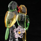 Maxbell Maxbell Crystal Parrot Statue Bird Figurine Animal Model for Living Room Home Decor Green