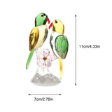 Maxbell Maxbell Crystal Parrot Statue Bird Figurine Animal Model for Living Room Home Decor Green