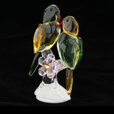 Maxbell Maxbell Crystal Parrot Statue Bird Figurine Animal Model for Living Room Home Decor Green