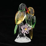 Maxbell Maxbell Crystal Parrot Statue Bird Figurine Animal Model for Living Room Home Decor Green