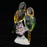 Maxbell Maxbell Crystal Parrot Statue Bird Figurine Animal Model for Living Room Home Decor Green