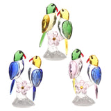 Maxbell Maxbell Crystal Parrot Statue Bird Figurine Animal Model for Living Room Home Decor Green