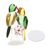 Maxbell Maxbell Crystal Parrot Statue Bird Figurine Animal Model for Living Room Home Decor Green